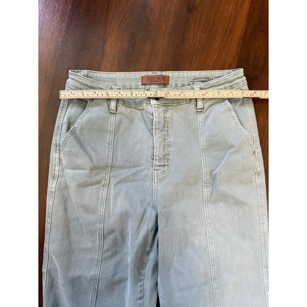 Judy Blue Greenwich Front Seam High Rise Straight Leg Jeans Sz 31 Boho Casual - Picture 4 of 6